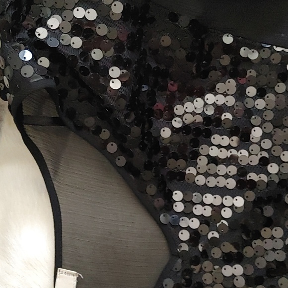 3/$50 Ness 3/4 Sleeve Sequin Blouse Sz L - Picture 2 of 5